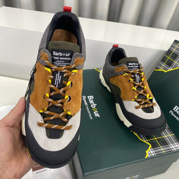 Flower MOUNTAIN NANGA Collaboration Sneaker in Brown&White&Gray&Black Suede - Picture 6 of 9